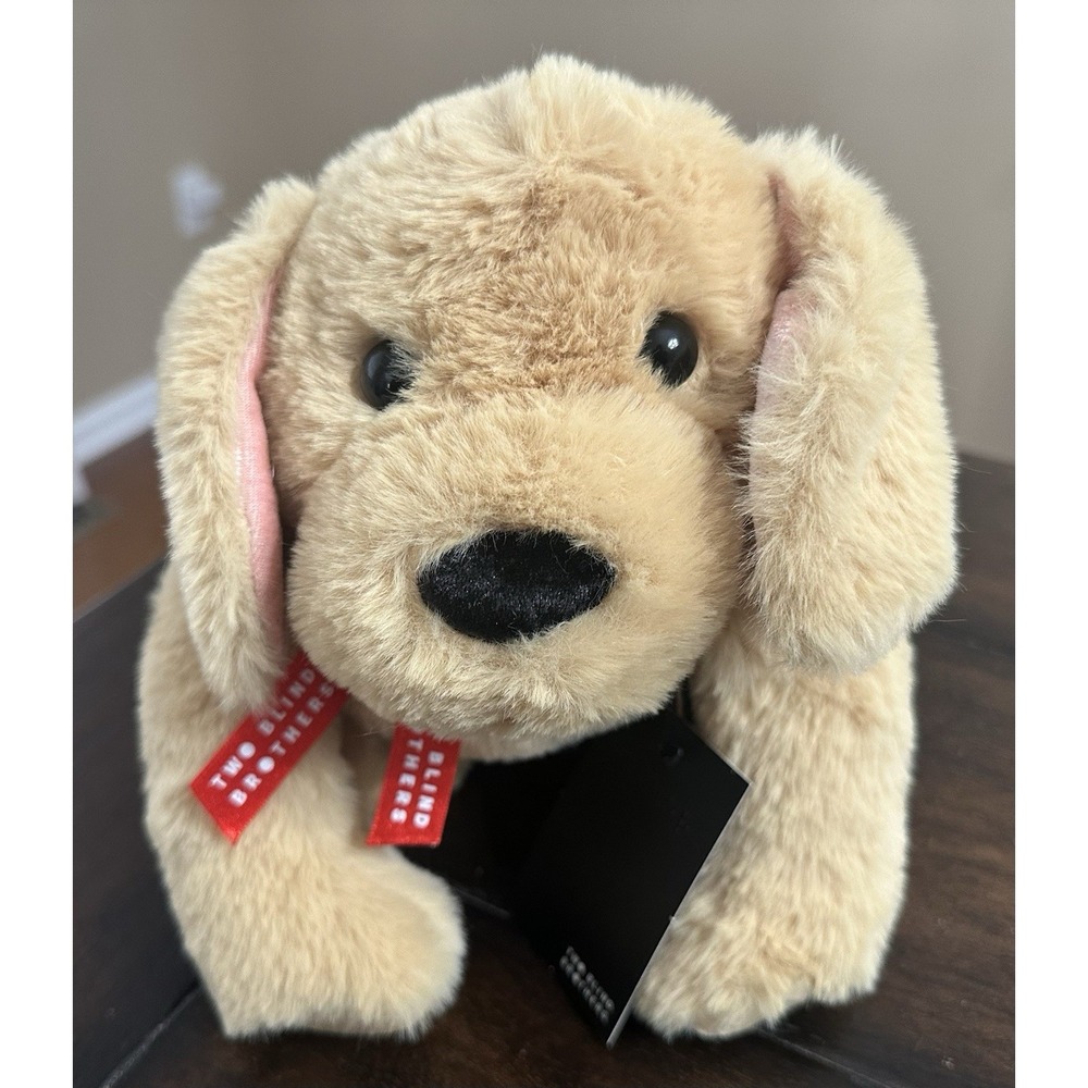 Two Blind Brothers Guider Guide Puppy Dog Labrador‎ Retriever Plush Braille NWT